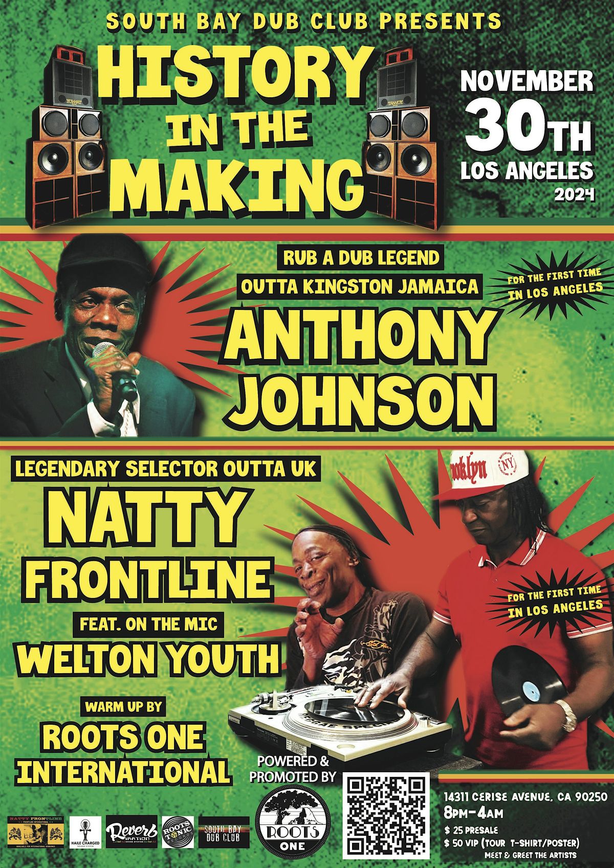 Natty Frontline, Anthony Johnson & Roots One International - Los Angeles