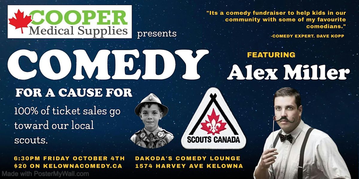 Comedy for a Cause for Scouts Canada presented by Cooper Medical Supplies