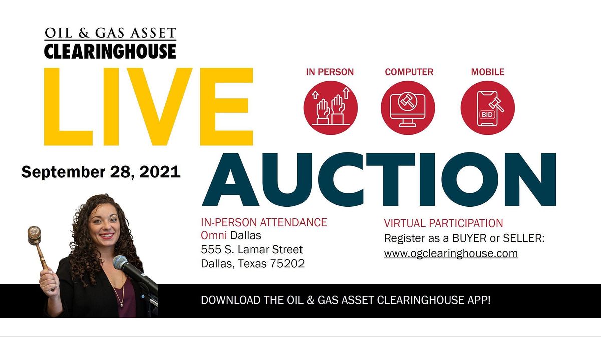 Oil & Gas Asset Clearinghouse September Live Auction