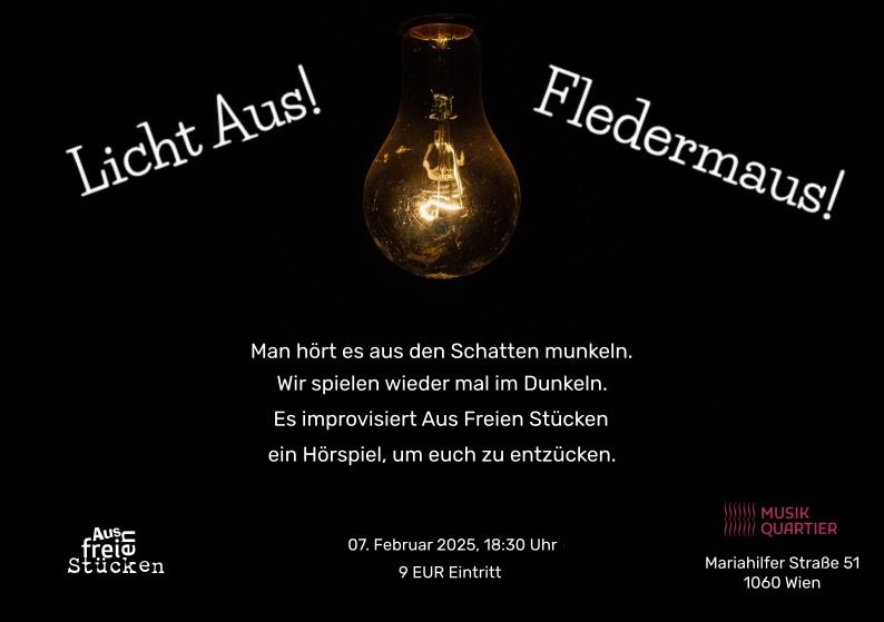 Licht aus! Fledermaus!