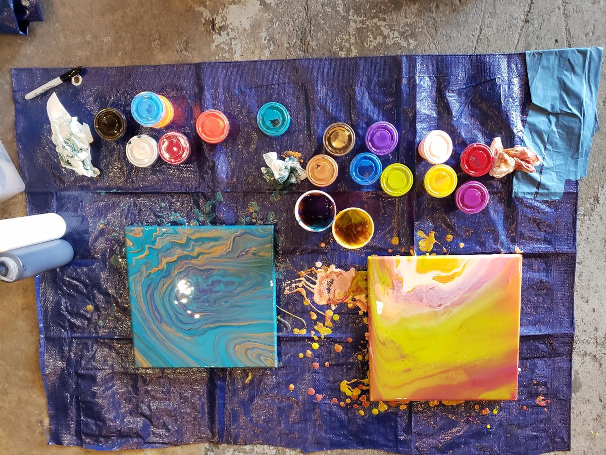 Fluid Acrylic Paint Class