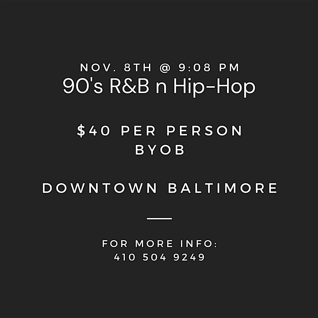 90's R&B + Hip-Hop Sip, Puff n Paint @ Baltimore's BEST Art Gallery!