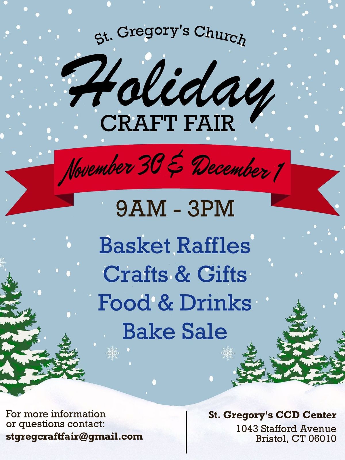 St Gregory's Church Holiday Craft Fair