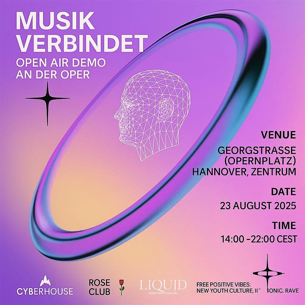 SPENDE: MUSIK VERBINDET OPEN AIR DEMO & NIGHTLIFE FREE WORKS IN HANNOVER