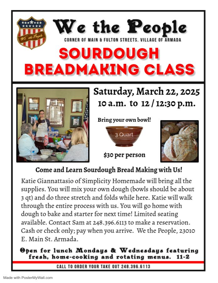 Sourdough Bread Making Class 