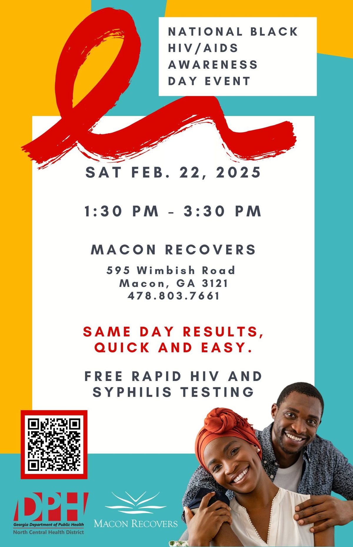 HIV Testing Event in observance of National Black HIV\/AIDS Awareness