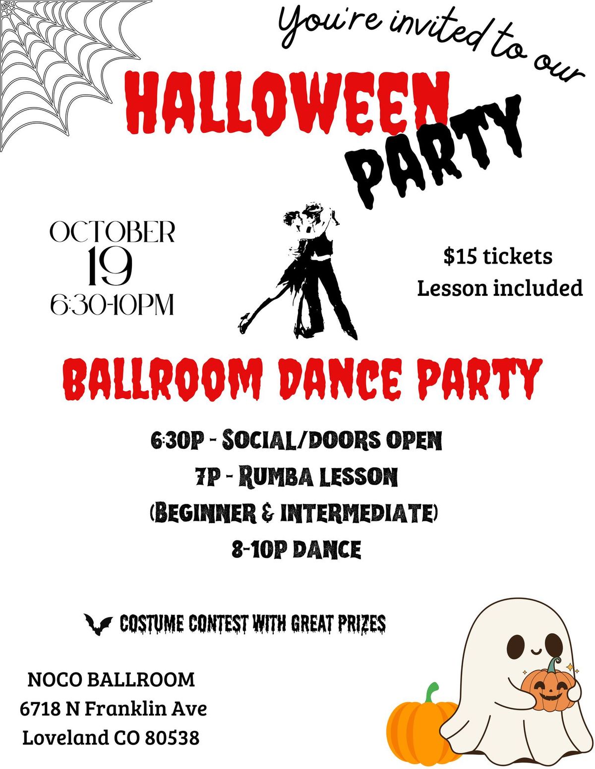 Halloween Ballroom Dance Party