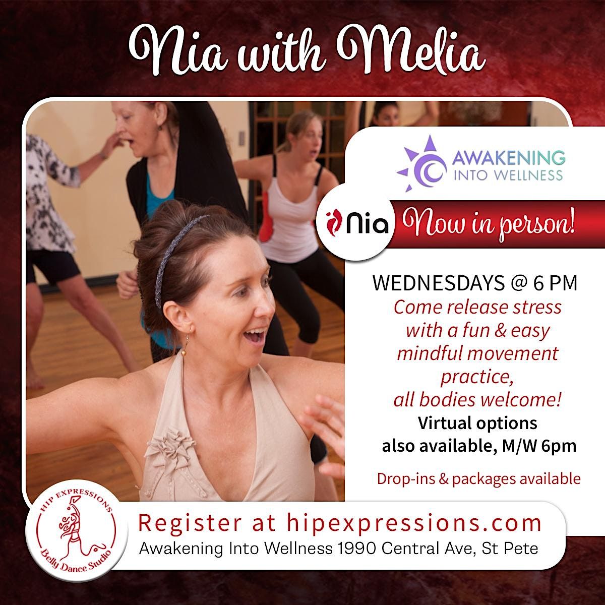 Nia Mindful Movement Workout with Melia ONeal, Awakening into