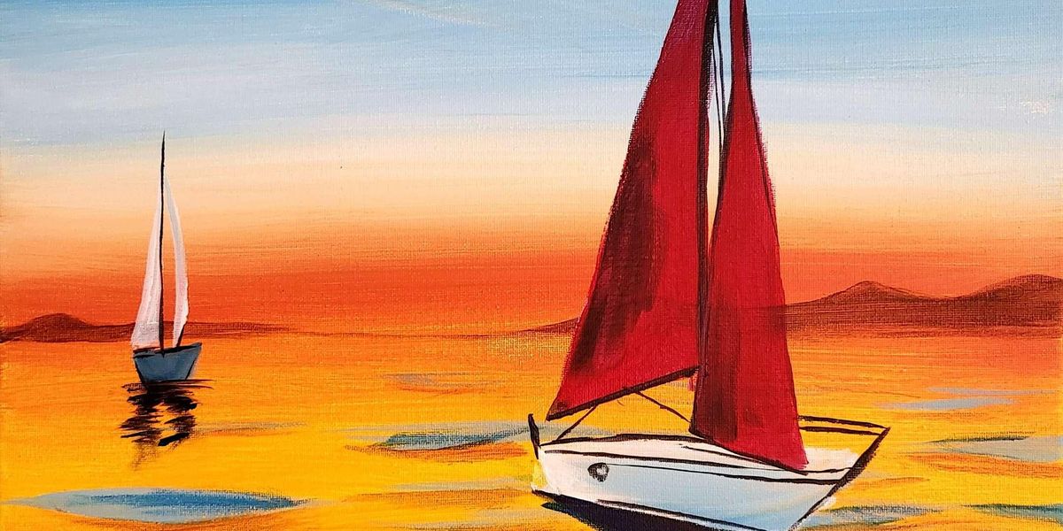 Sailing on Sunset Bliss - Paint and Sip by Classpop!\u2122