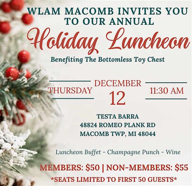 WLAM Macomb Holiday Luncheon 2024