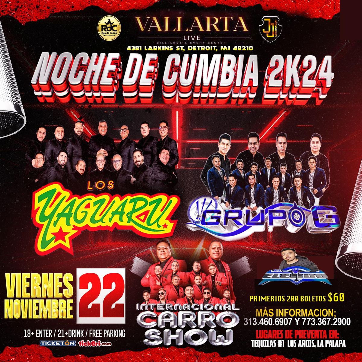 NOCHE de CUMBIA 2K24 \ud83e\ude97 DETROIT MICHIGAN 