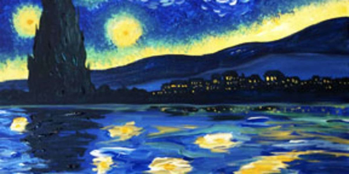 Starry Night: Reflections Edition - Paint and Sip by Classpop!\u2122