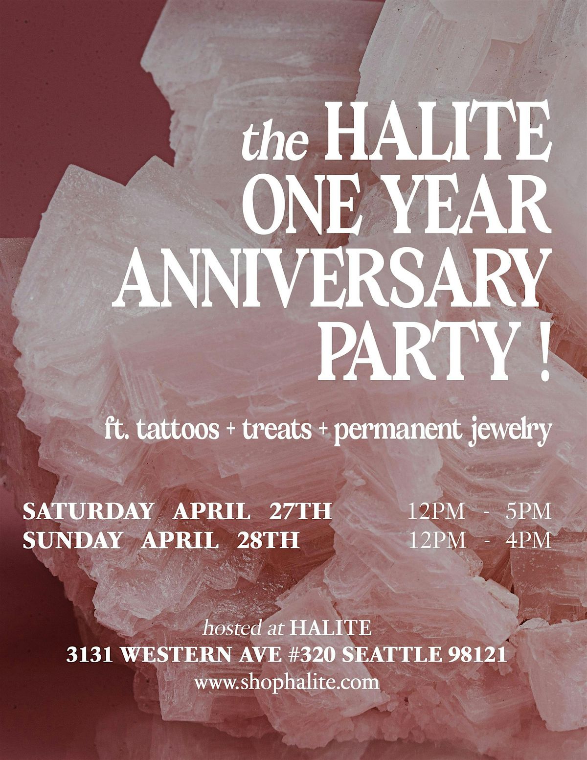 the Halite ONE YEAR Anniversary party!