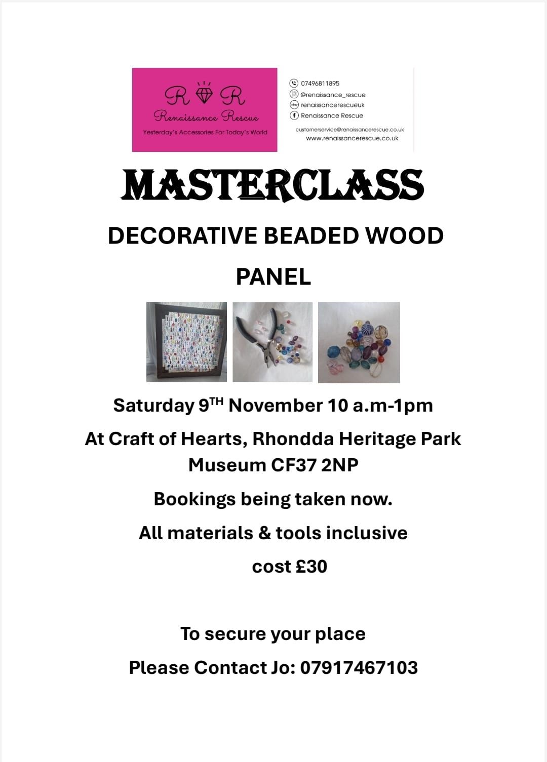 Beaded Panel Masterclass