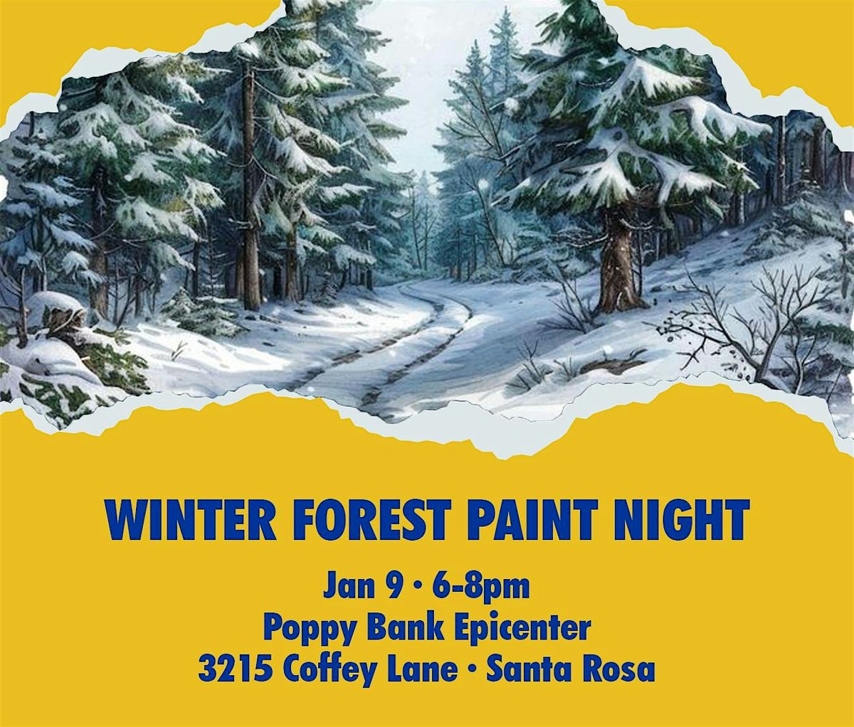 Winter Forest Paint Night!