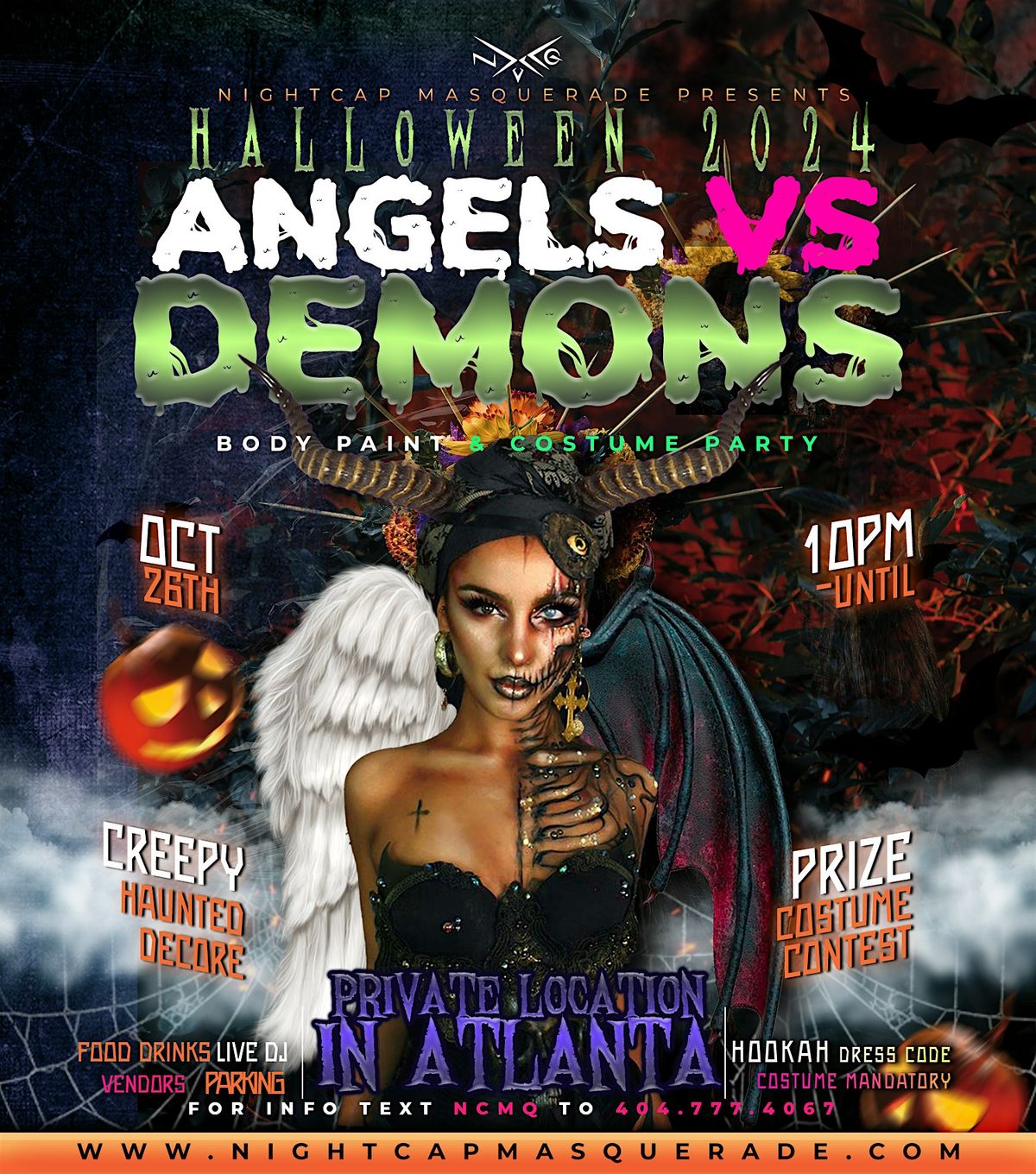 Nightcap Masquerade : Angels vs Demons 4 Halloween Weekend 10.26.24