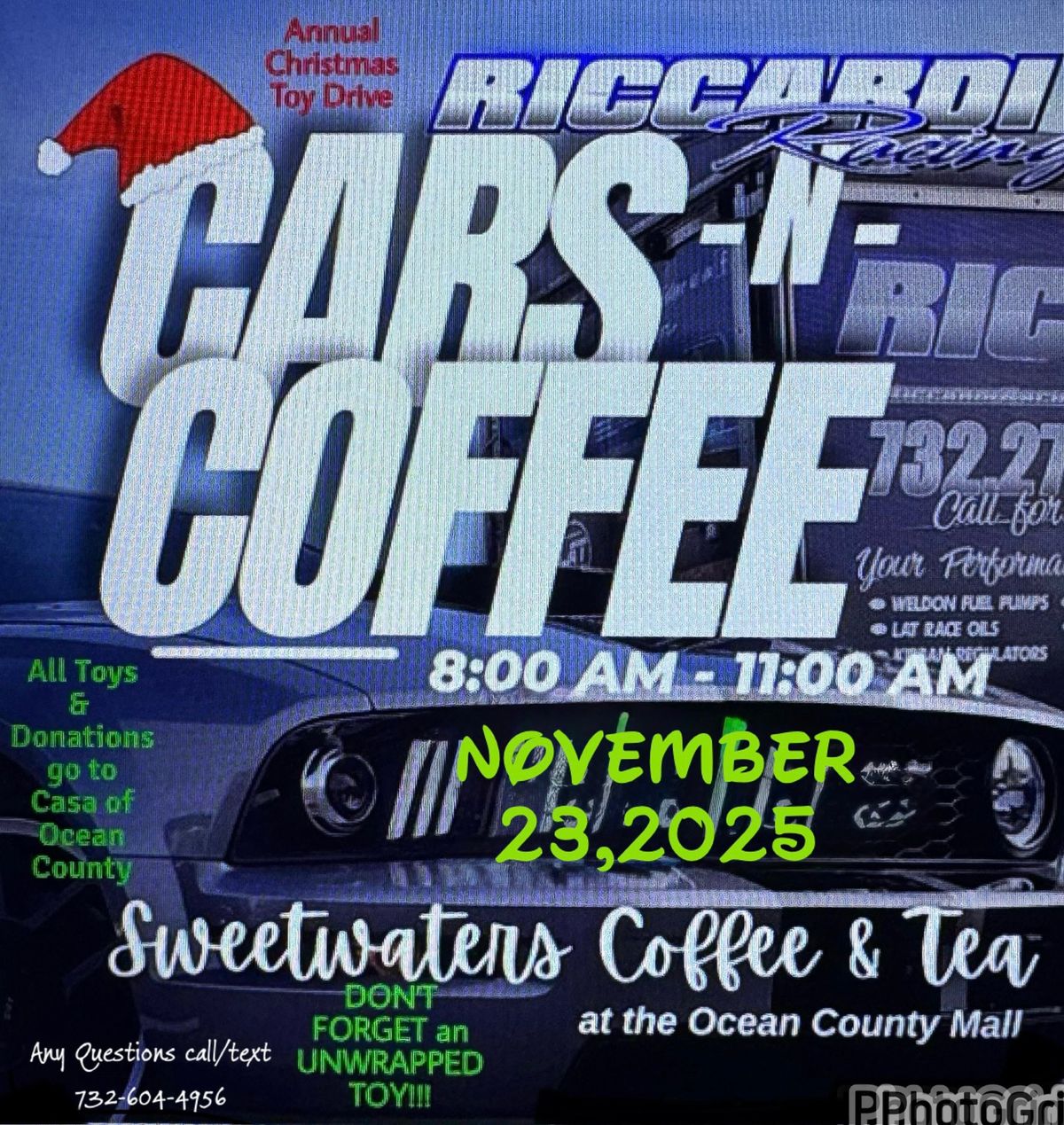 Cars N Coffee Christmas Toy Drive with Riccardi Racing