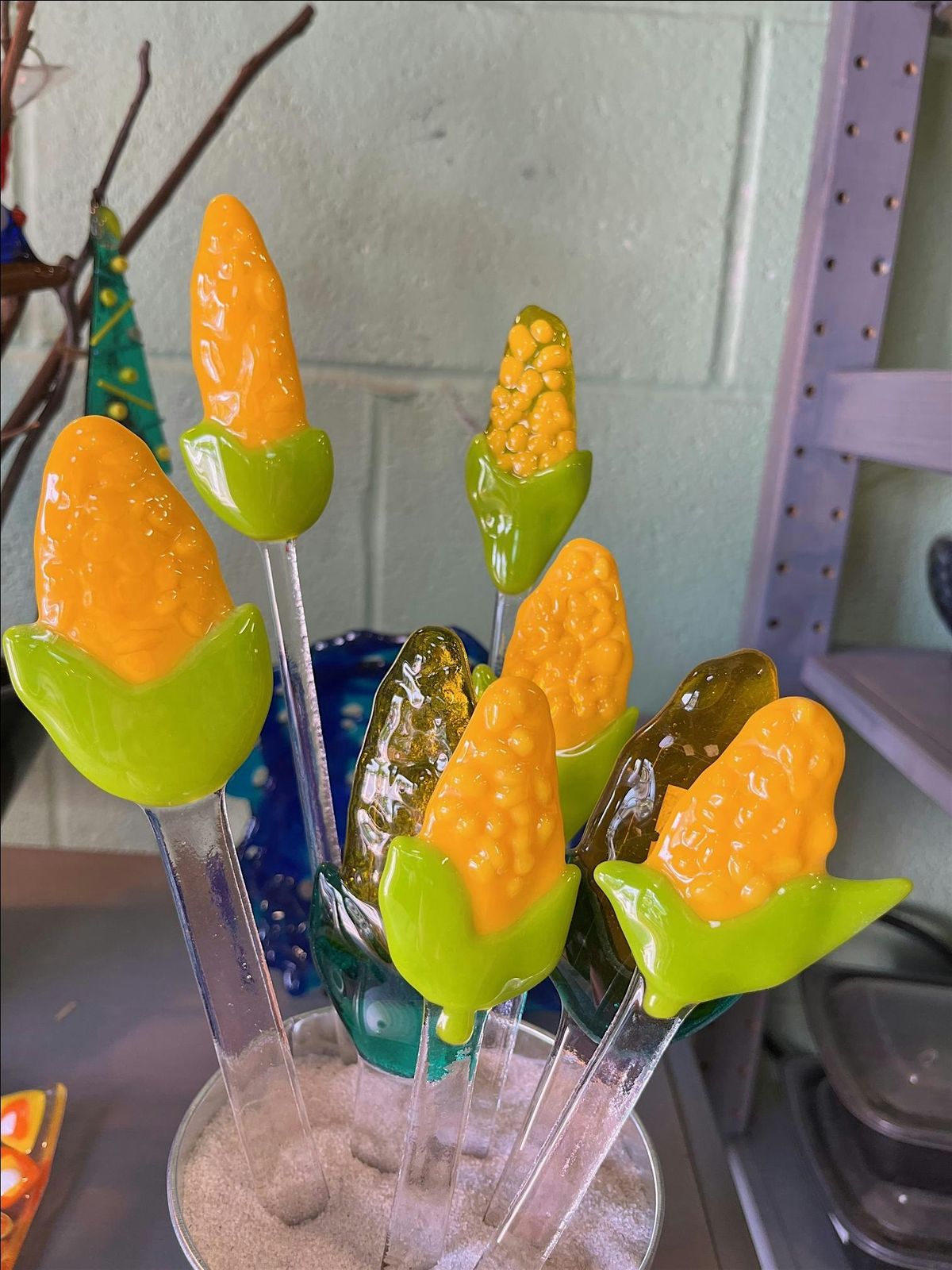 Now that's Corny...Early Afternoon Fun at the Best Fusing Studio in Indy!
