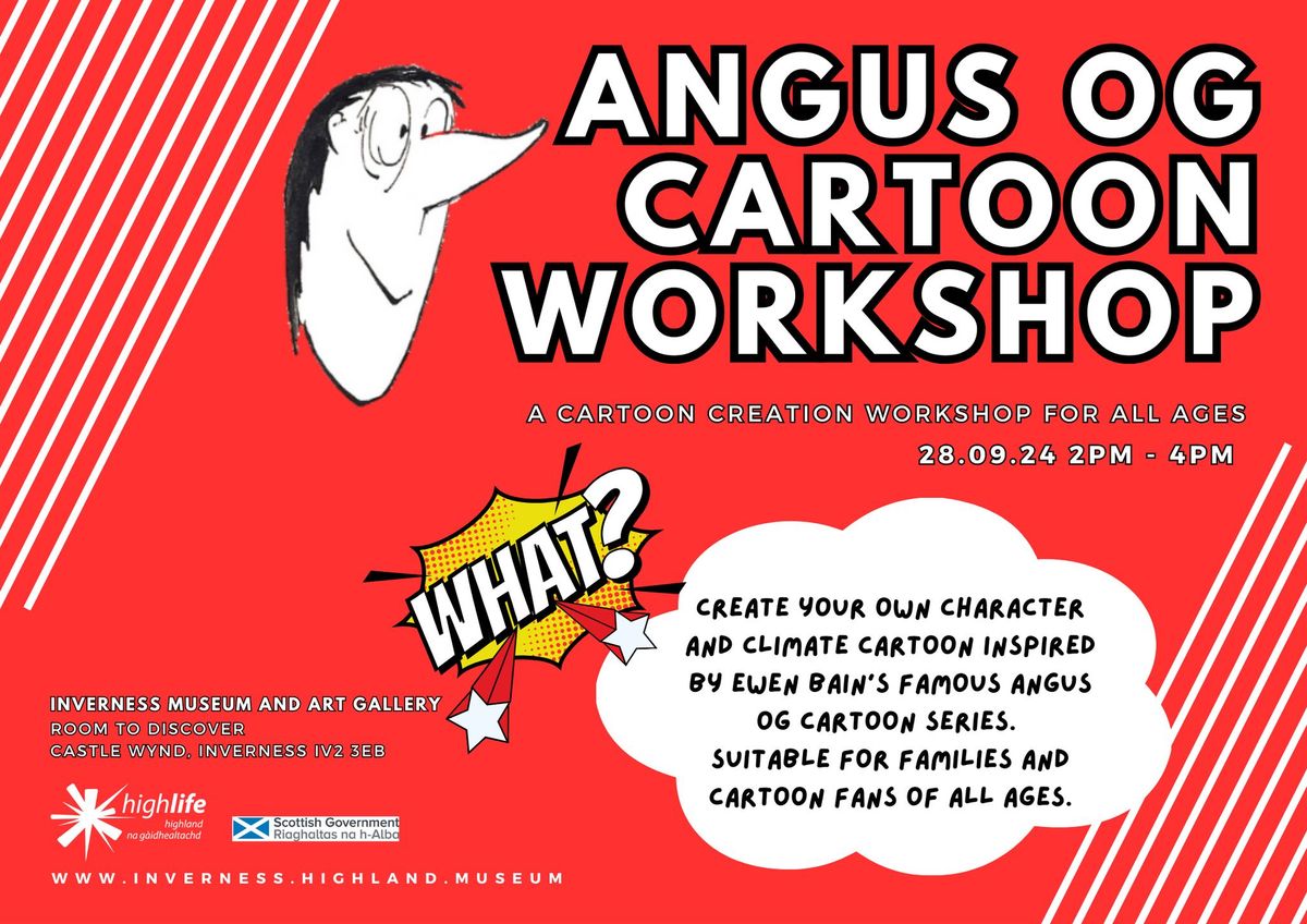 Cartoon Creation Workshop - suitable for ages 8+years