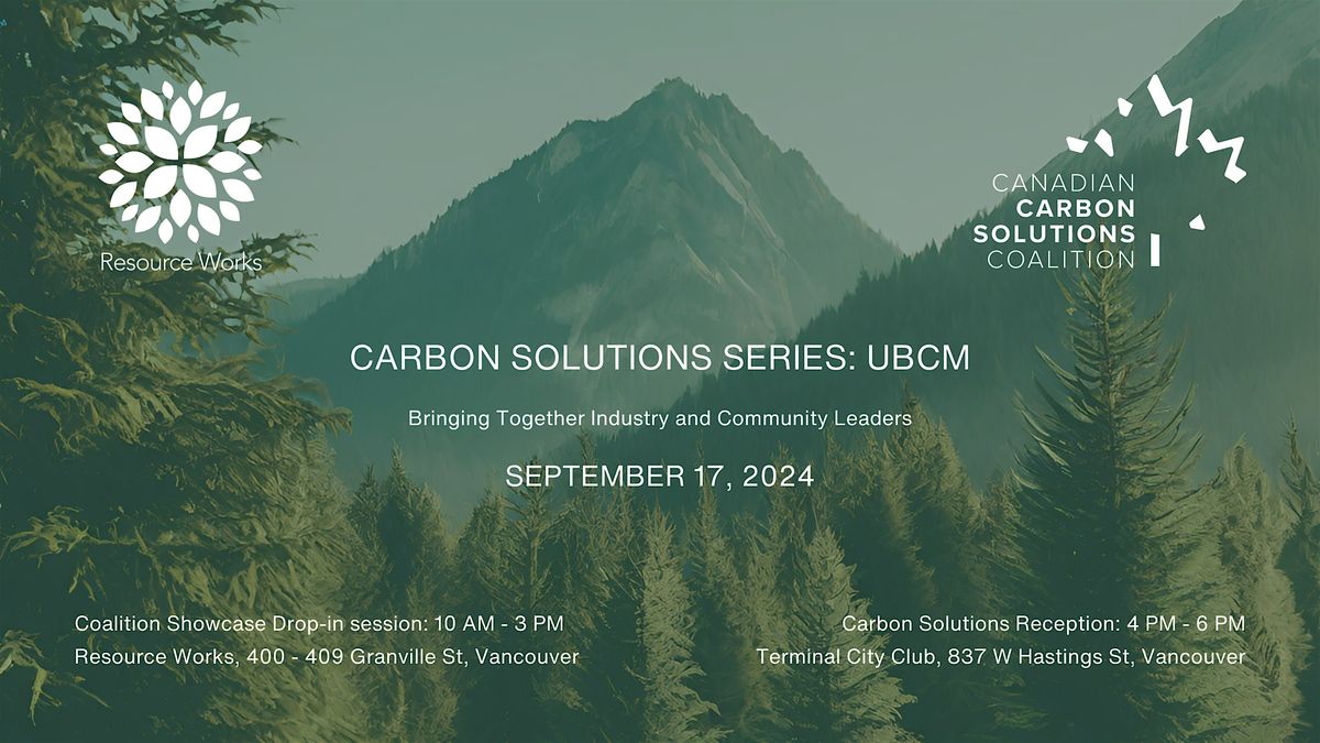 Canadian Carbon Solutions Coalition - Drop-in Session