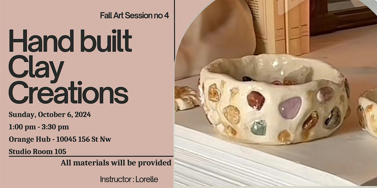 Fall Art Sessions: Hand-built Clay  Creations