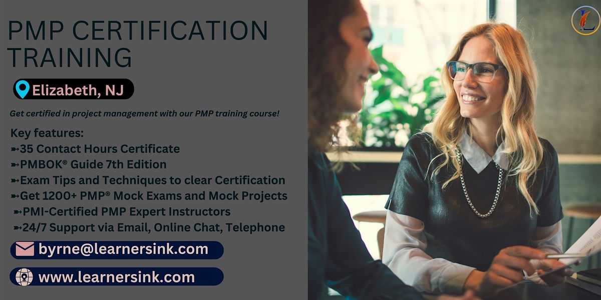 Confirmed 4 Day PMP Bootcamp In Elizabeth, NJ