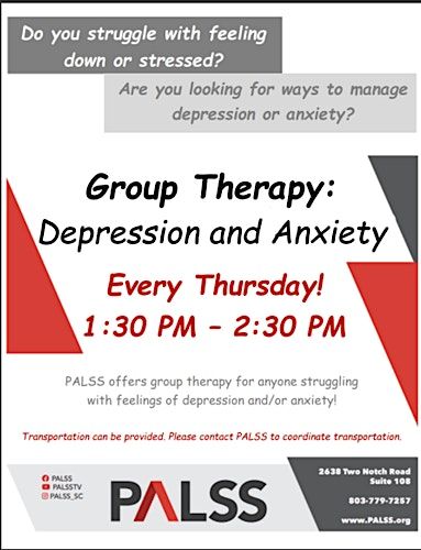 Group Therapy: Depression and Anxiety