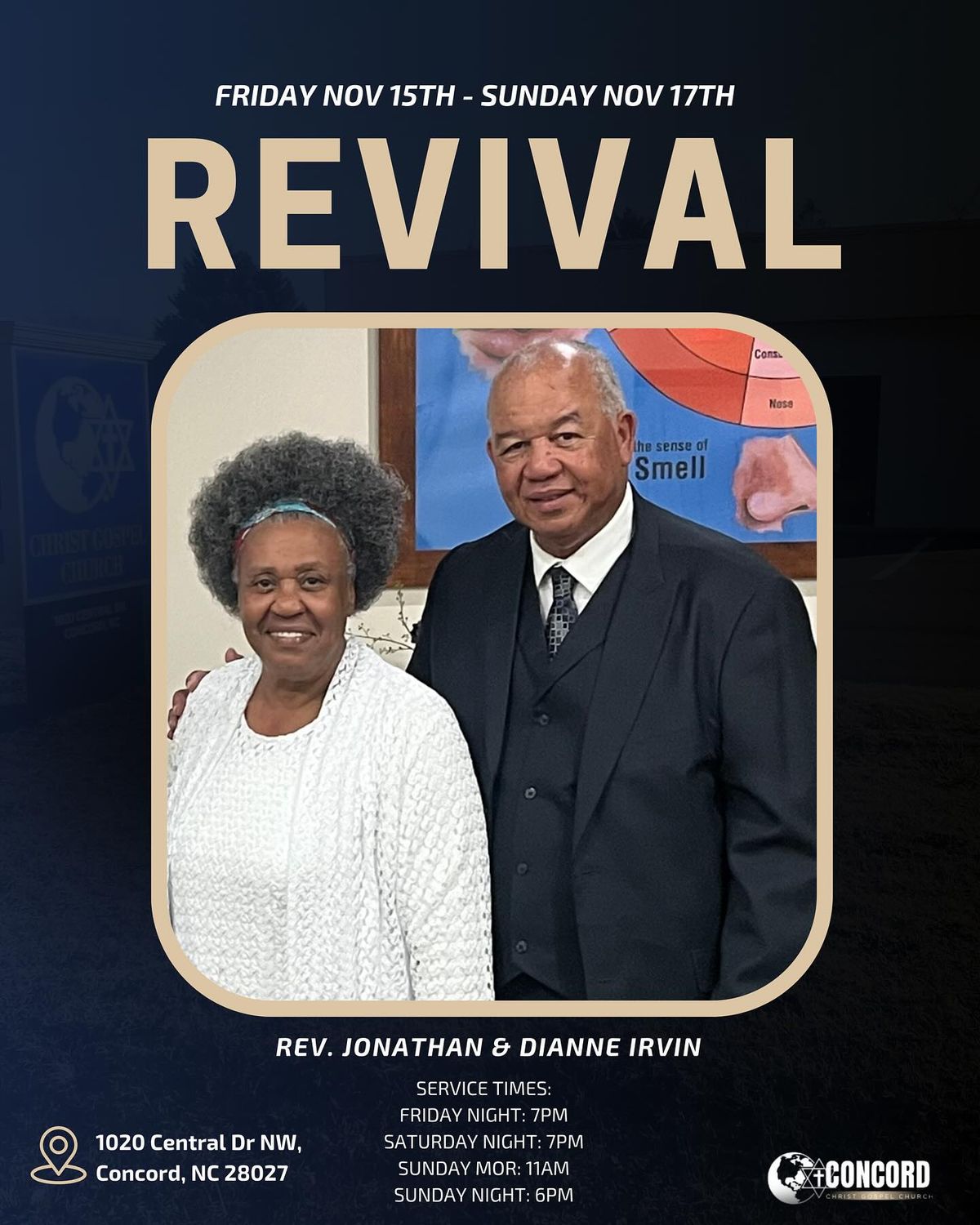 Revival Weekend with Rev. Jonathan and Dianne Irvin