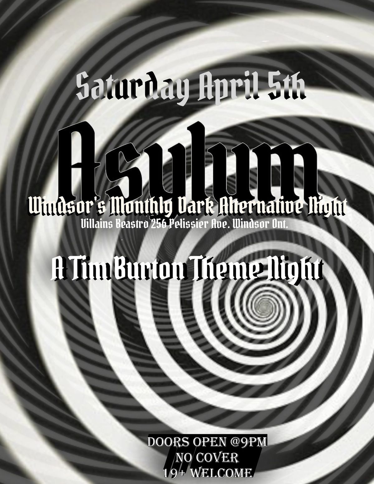 Asylum: Tim Burton appreciation night 