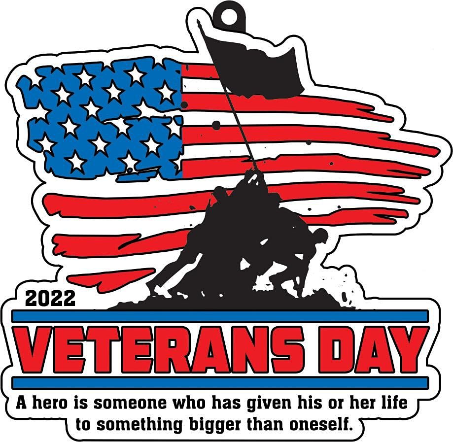 2022 Veterans Day 1M 5K 10K 13.1 26.2-Save $2