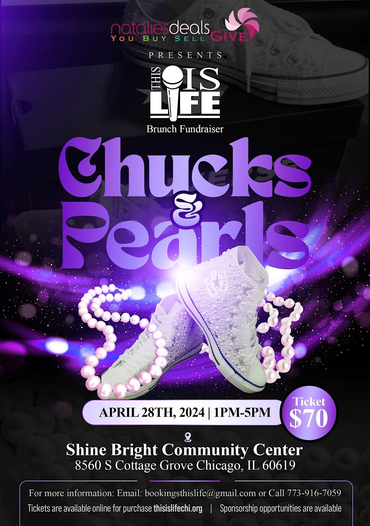 Nataliesdeals Chucks & Pearls fundraiser Brunch