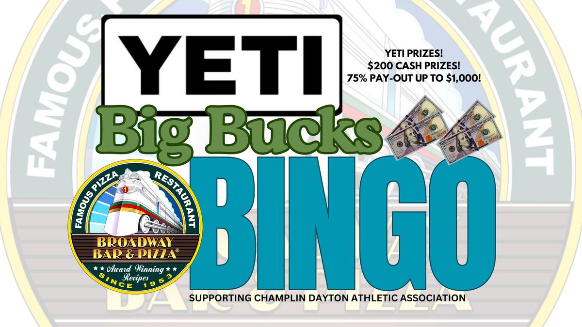 YETI Big Bucks BINGO