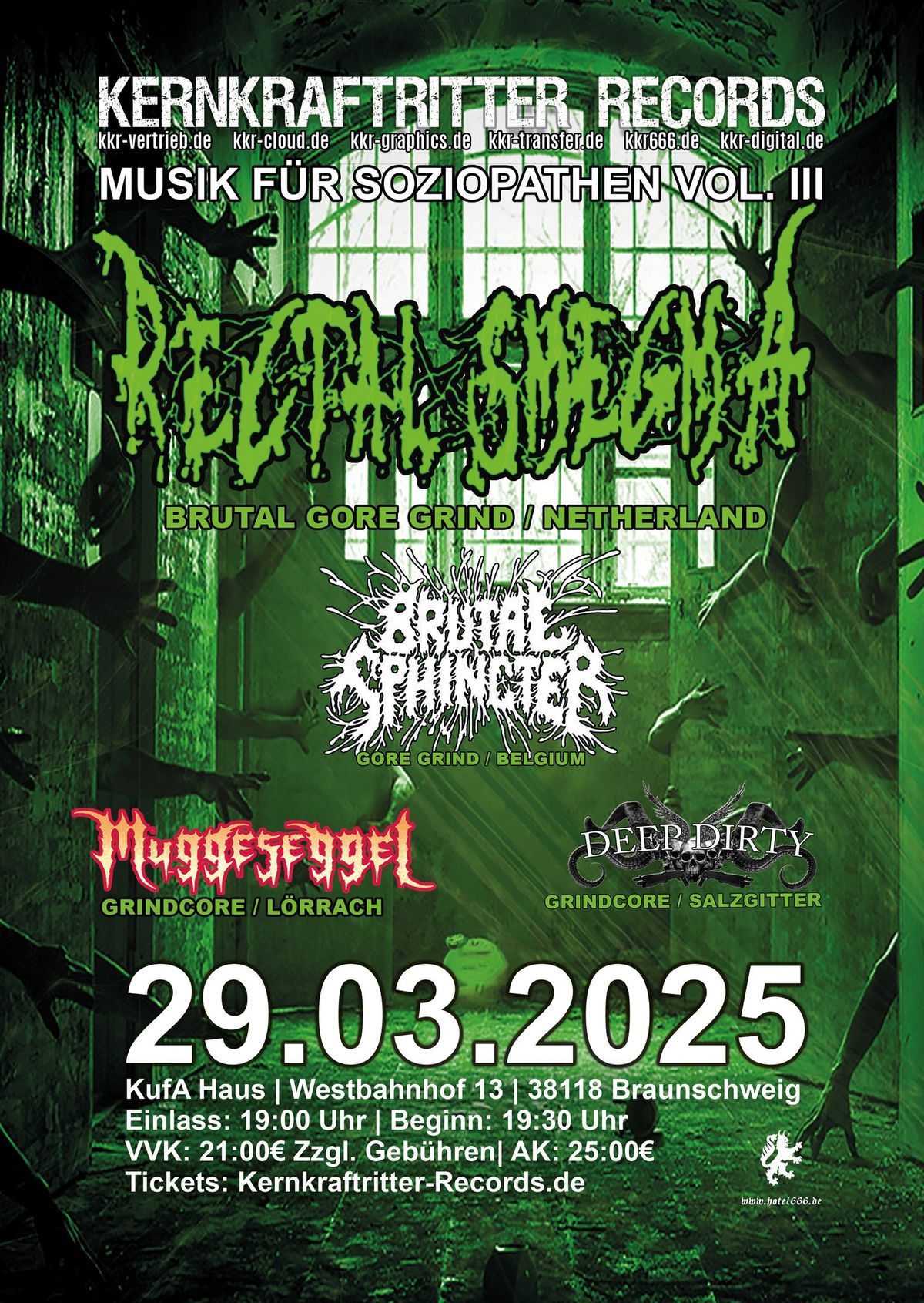 Rectal Smegma \/ Brutal Sphincter \/ Muggeseggel \/ Deep Dirty live in Braunschweig 29.03.2025