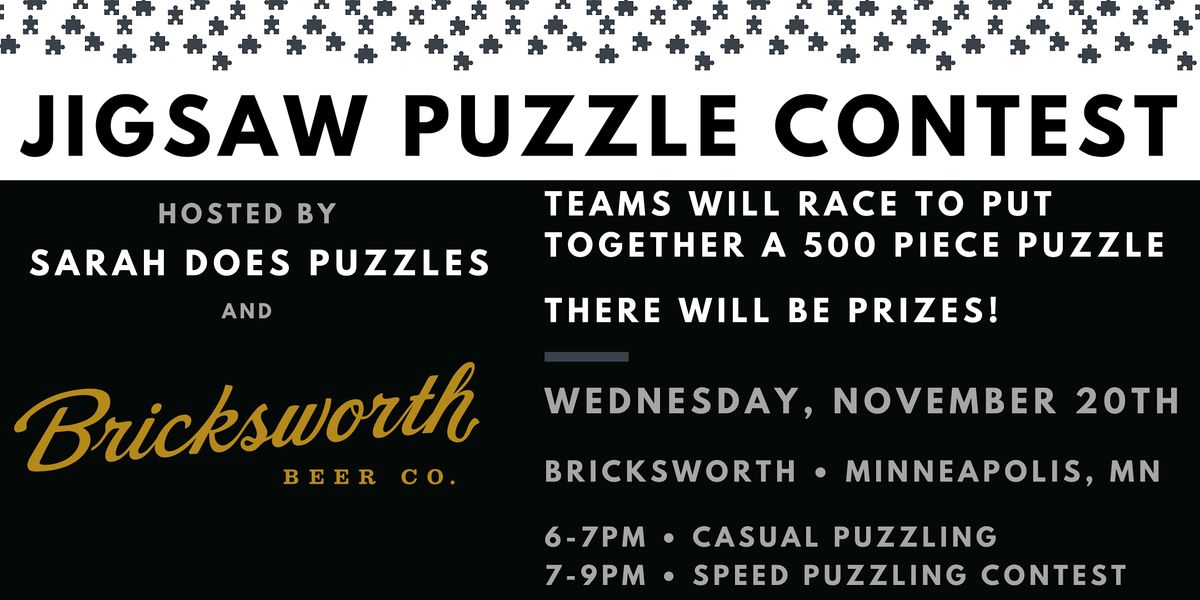 Team Jigsaw Puzzle Contest at Bricksworth Beer Co. North Loop - Nov 2024