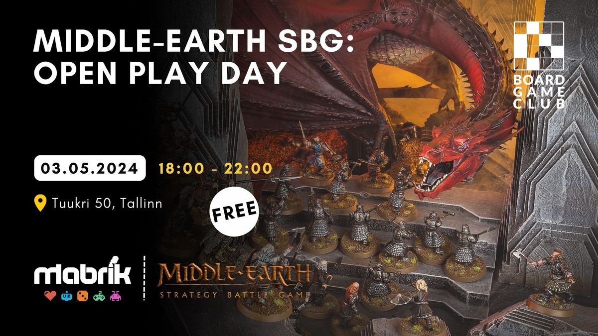 Middle-Earth SBG: Open Play Day