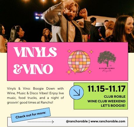 November Wine Club Member Vinyls & Vino Weekend