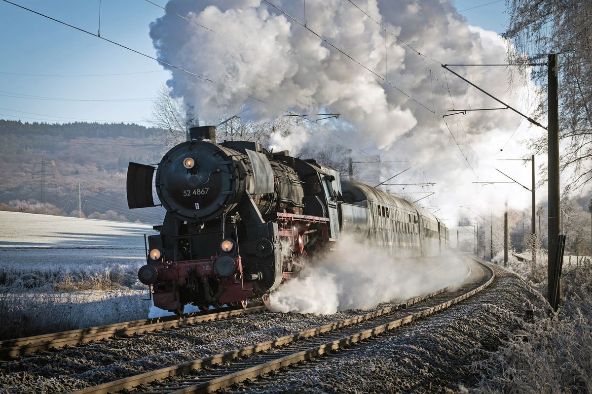 Dampfsonderzug \u00fcber die Lahntalbahn nach Limburg