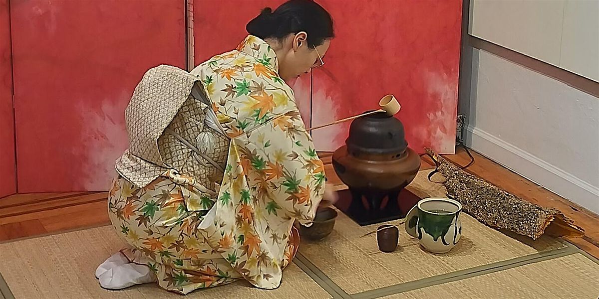 Japanese Tea Ceremony, surrounded by "NIHONGA" artworks, Session1