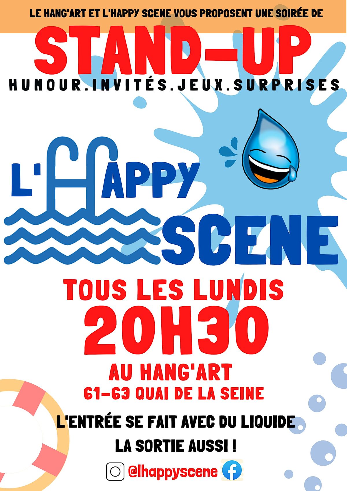 Soir\u00e9e stand up - "L'Happy Scene"