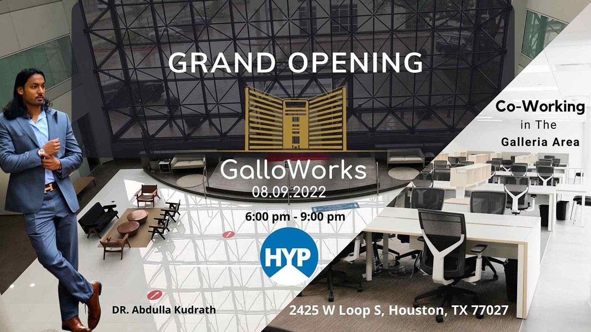 Grand Opening of GalloWorks Co-Working Space in The Galleria Area