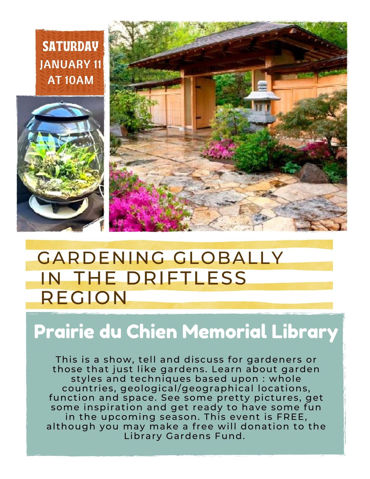 Gardening Globally in the Driftless Region