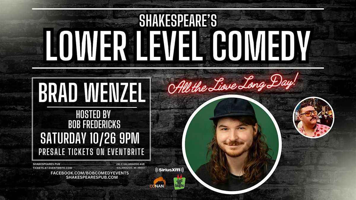 Brad Wenzel at Shakespeare's Lower Level in Kalamazoo