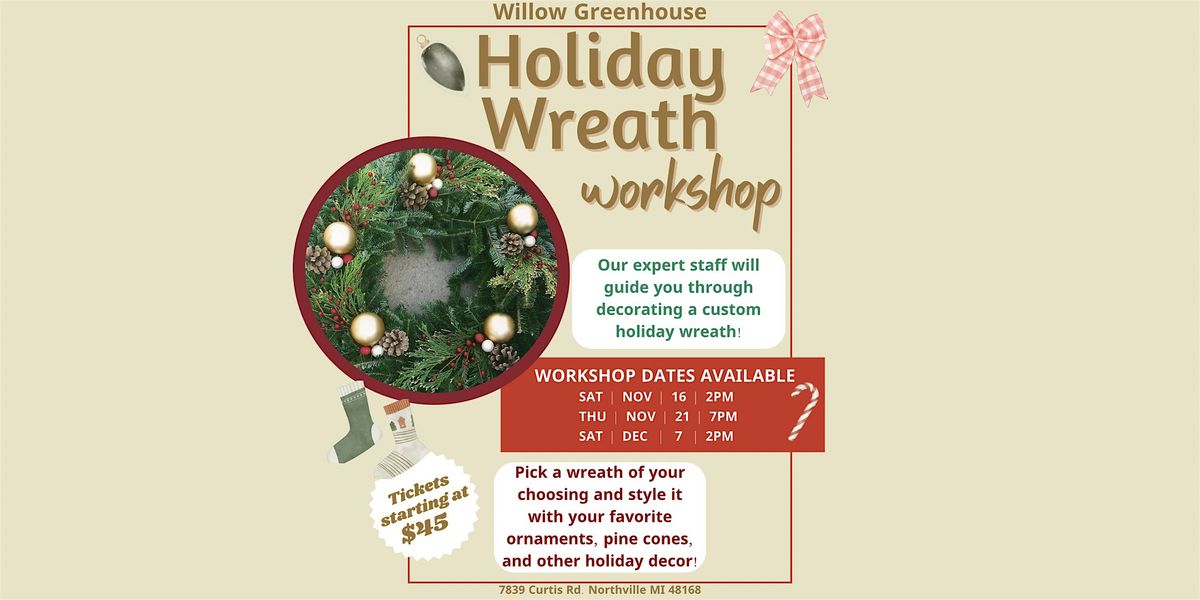 Holiday Wreath Workshop