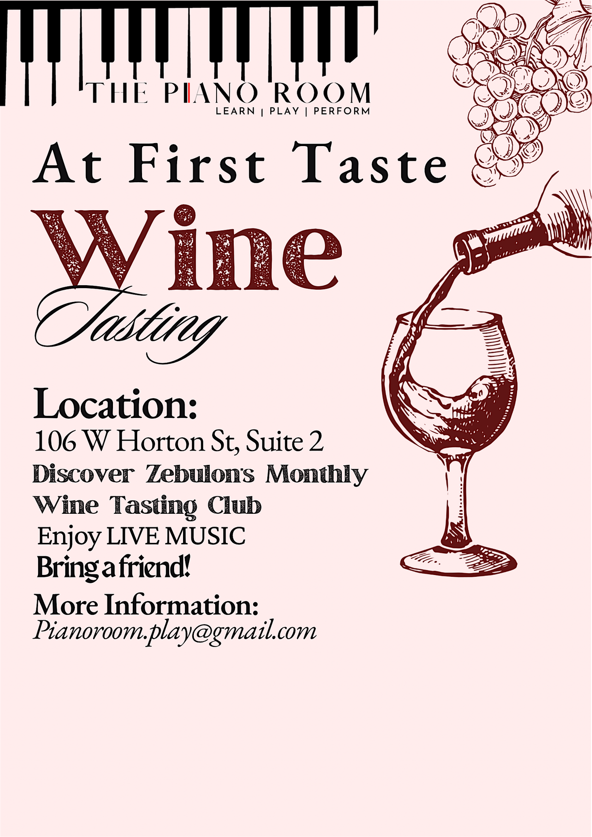 At First Taste | Wine Tasting