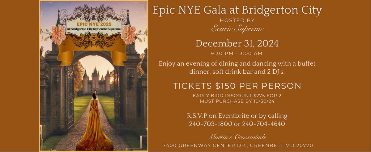 EPIC NYE 2025 at Bridgerton City by Ecurie Supreme