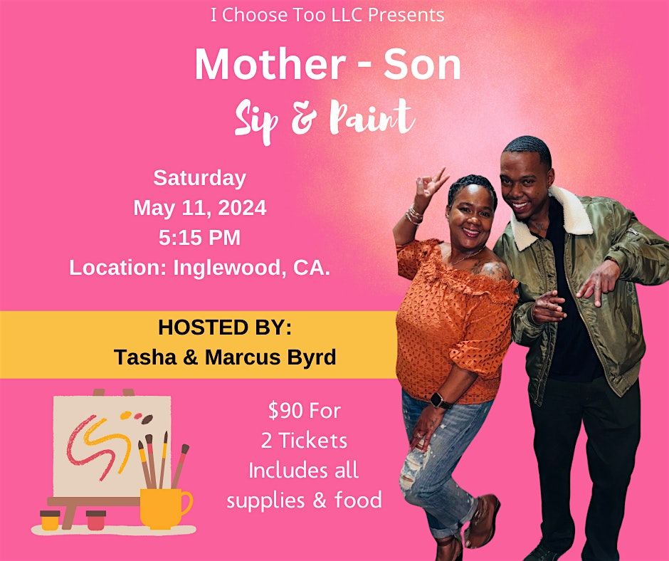 Mother's Day Mother - Son Sip & Paint