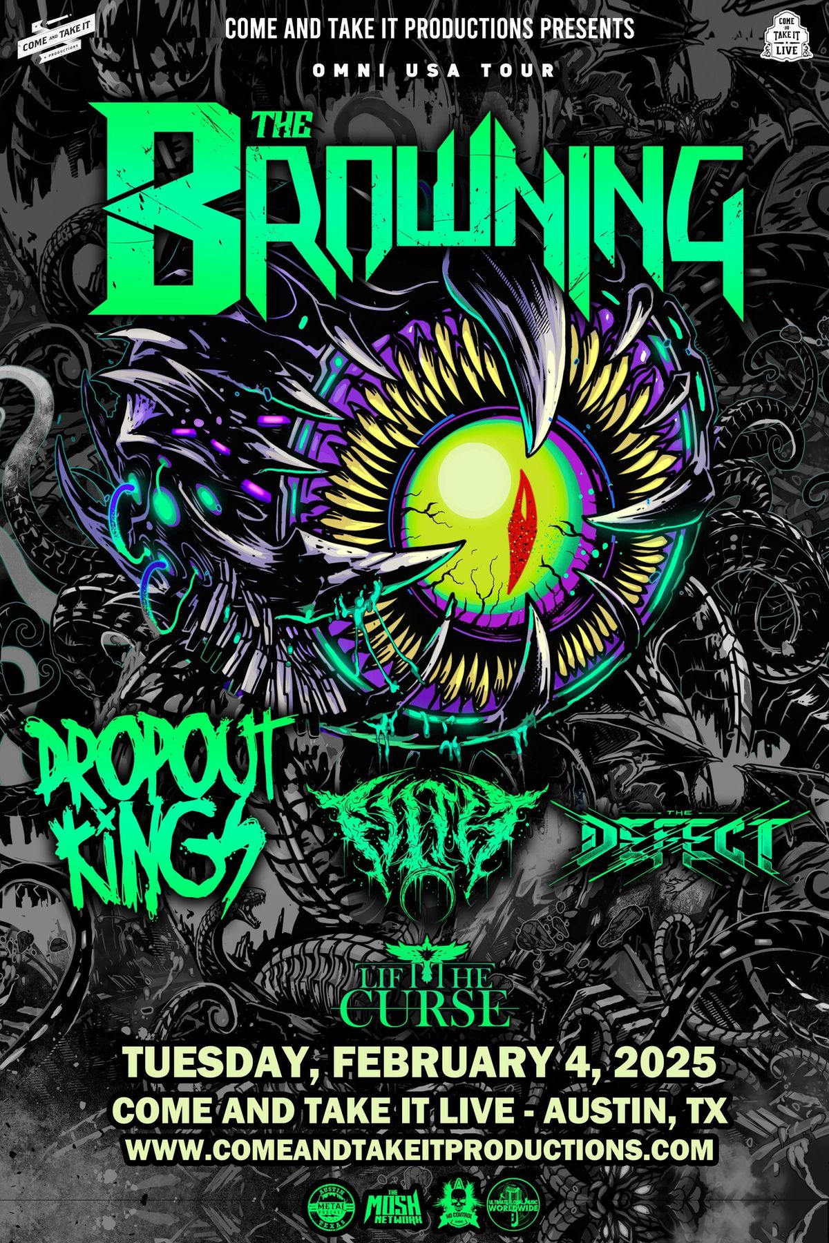 The Browning, Dropout Kings, Filth MORE at Come and Take It Live!