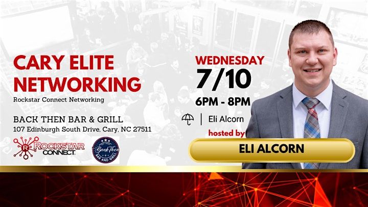 Free Cary Elite Rockstar Connect Networking Event (July, NC)