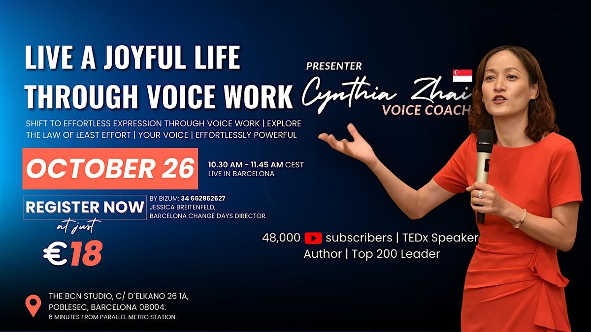 Live a joyful life through voice work.