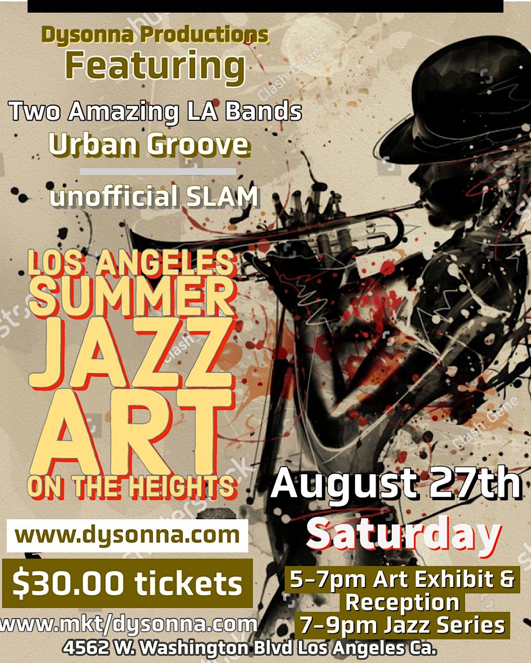 Los Angeles Summer Jazz Art on the Heights, Dysonna City Art Gallery